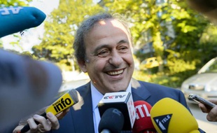 Michel Platini à son arrivée au tribunal arbitral du sport (TAS), le 29 avril 2016 à Lausanne