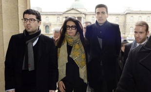 Françoise Bettencourt-Meyers arrive au palais de justice de Bordeaux, le 28 janvier 2015