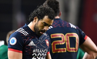 Huget après le match entre l'Irlande et la France le 25 février 2017.