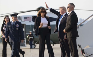Donald et Melania Trump ont quitté Washington le 12 juillet 2017 pour un voyage de 48 heures en France.