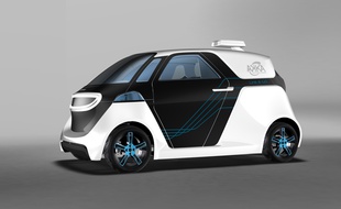 Le prototype de voiture autonome du groupe Akka, la Link and Go