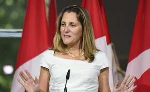 Chrystia Freeland, la ministre des Affaires Etrangères canadienne à Washington aux Etats-Unis.