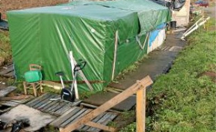 Le camp de Norrent-Fontes sur l'A 26.