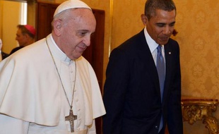 Le pape François et le président américain Barack Obama, au Vatican le 27 mars 2014