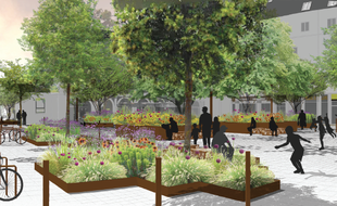 La future place de la Galarne / Map Paysagiste