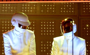 Les Daft Punk aux Grammy Awards, le 26 janvier 2014.