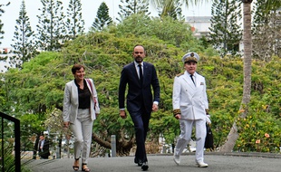 Le Premier ministre Edouard Philippe est arrivé à Noumea, en Nouvelle-Calédonie le 5 novembre 2018.