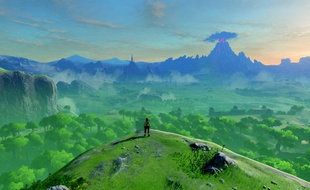 Des paysages grandioses dans le vaste monde d'Hyrule.