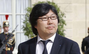 Jean-Vincent Placé arrive à l'Elysée (Paris), le 15 mai 2012.