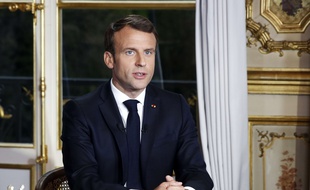 Emmanuel Macron s'est adressé aux Français au lendemain de l'incendie de Notre-Dame, le 16 avril 2019.