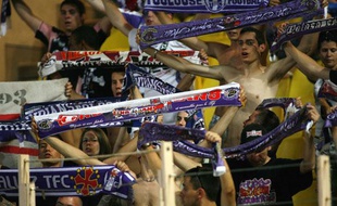 Les supporters toulousains, le 8 août 2009 à Monaco.