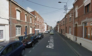 La rue Désiré-Gernez, à Valenciennes.