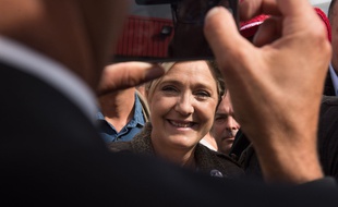 Marine Le Pen à Bruz le 17 septembre 2015.