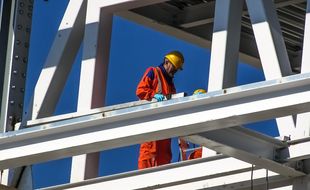 L'ouvrier travaillait sur un chantier du Havre. (illustration)