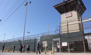 La prison de Guantanamo dans l'enclave américaine de Cuba.