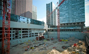 Le chantier Beaugrenelle est désormais dans la phase active de construction.