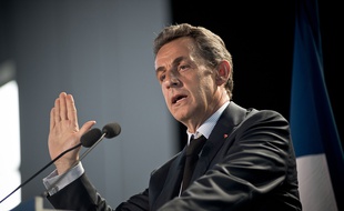 Nicolas Sarkozy en meeting en Seine-Saint-Denis le 11 mai 2015.