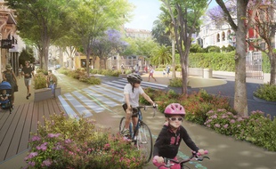 Des pistes cyclables vont remplacer des couloirs de bus (comme ici, au niveau du square Joffre)