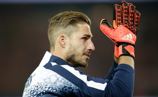 Le gardien du PSG Kevin Trapp, le 4 octobre 2015, contre l'OM.