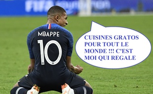 La cuisine c'est moi, et Mbappé (vous l'avez ?).