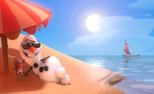 Olaf dans la Reine des neige