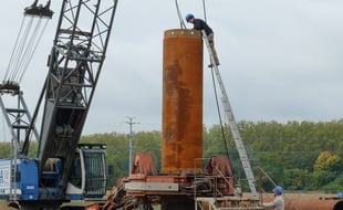 Chantier de la centrale de géothermie profonde d'Illkirch-Graffenstaden. Strasbourg le 09 10 2017.