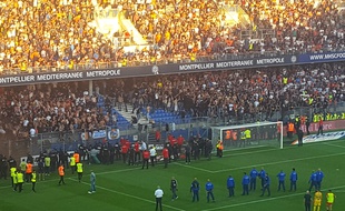 Le 30 septembre 2018 la Mosson, le match avait été longuement interrompu lors du derby remporté par Montpellier contre Nîmes (3-0).