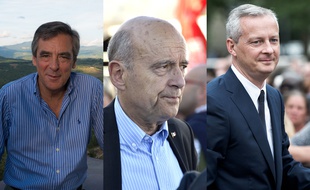 Montage 20 Minutes de François Fillon, Alain Juppé et Bruno Le Maire