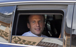 Emmanuel Macron à La Mongie à Bagneres-de-Bigorre le 26 juillet 2018.