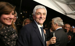 Le président du Nouveau Centre et candidat vainqueur en Normandie, Hervé Morin, le 13 décembre 2015