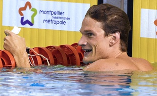 Yannick Agnel à Montpellier, le 30 mars 2016.