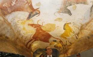 François Hollande inaugurant Lascaux-4 le 10 décembre 2016