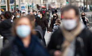 Dans la rue à Nantes, le 20 février 2021
