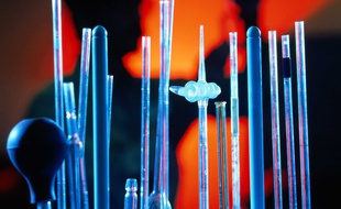 Des pipettes de laboratoire - Illustration