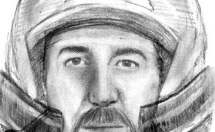 Portrait robot diffusé par la gendarmerie le 4 novembre 2013 d'un motard recherché dans le cadre de l'enquête sur la tuerie de Chevaline, qui serait désormais disculpé