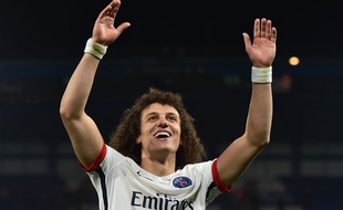 David Luiz lors du match du PSG à Chelsea en mars 2016.