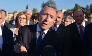 Gérard Collomb le 28 septembre 2018 à Bourgoin-Jallieu.