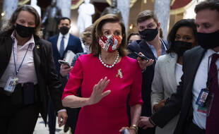 La Speaker de la Chambre Nancy Pelosi, le 29 septembre 2021.