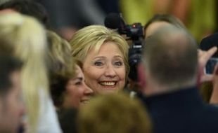 Hillary Clinton le 9 février 2016 à Hooksett dans le New Hampshire