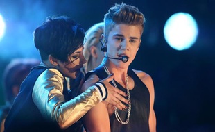 Justin Bieber photographié lors d'un concert à Toronto (Canada), le 25 novembre 2012.