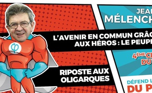 Mélenchon en super-héros