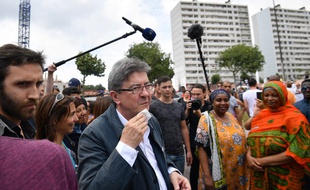 Jean-Luc Mélenchon dans une cité de Marseille. (illustration)