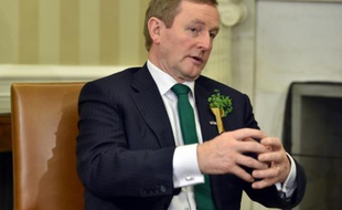 Le Premier ministre irlandais sortant Enda Kenny, lors d'une réception à la Maison Blanche, à Washington, le 15 mars 2016