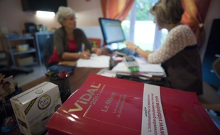 Le 09 septembre 2011. Illustration d'une consultation chez un medecin generaliste en Essonne .