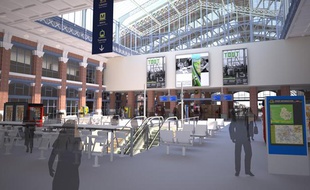 Visuel de la gare Lille-Flandres une fois les travaux terminés.