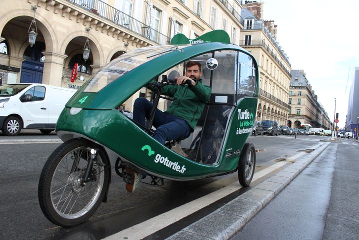 Vélo taxi paris sale