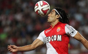 L'attaquant de l'AS Monaco Radamel Falcao, le 10 août 2014, à Louis II.