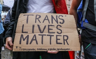 Lors d'une manifestation pour les droits des personnes trans, aux Etats-Unis. (archives)