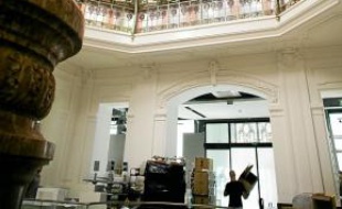 La verrière Art déco a été restaurée.
