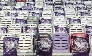 Au Stadium de Toulouse, avant TFC - Marseille, le 24 novembre 2019.